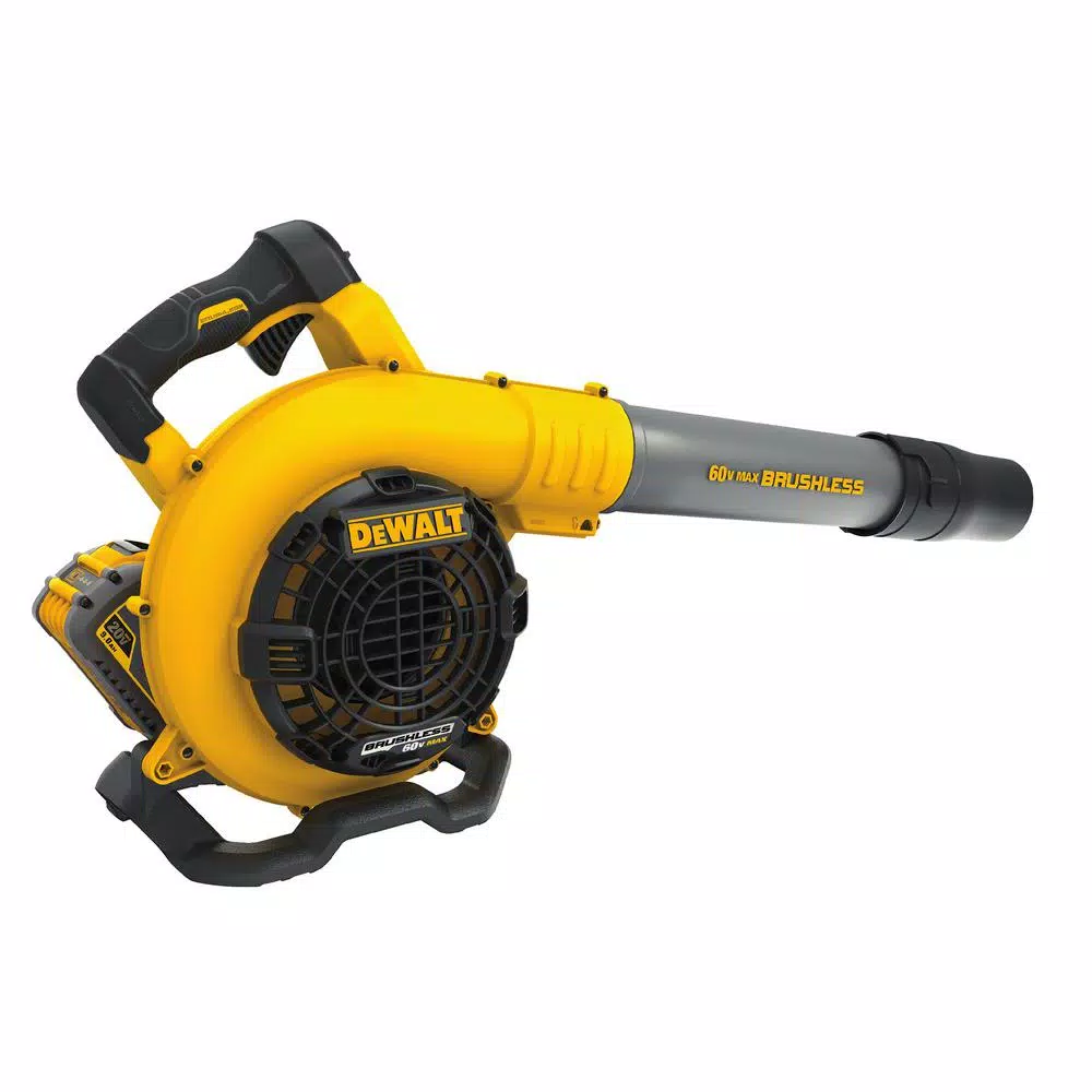 DEWALT 60V MAX Cordless FLEXVOLT Handheld Leaf Blower Kit with (2) 3.0Ah Batteries, Charger & Bonus 16 in. Chainsaw