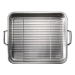 Tramontina Gourmet Prima 9.5 Qt. Stainless Steel Roasting Pan with Basting Grill thumbnail 6