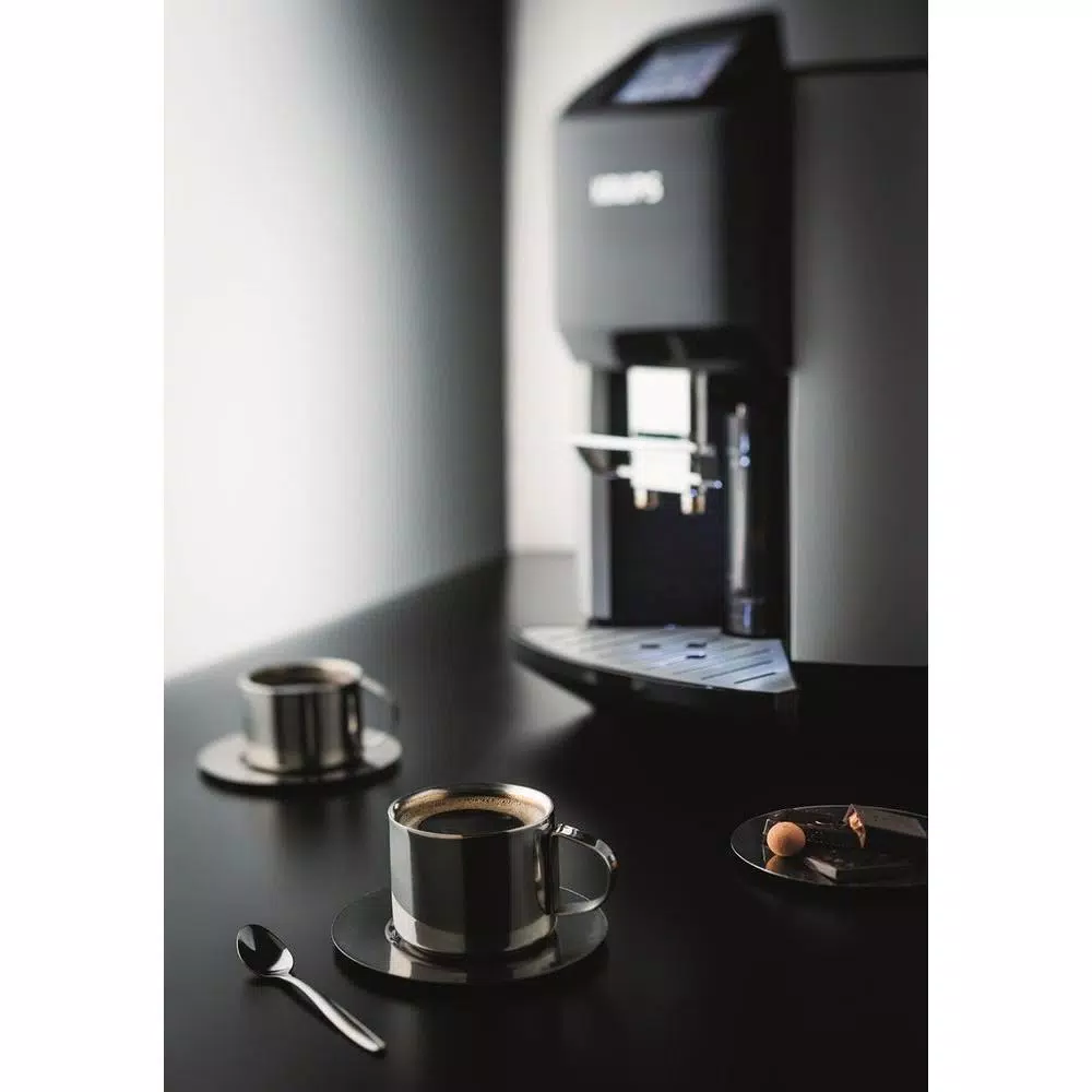 Krups Barista One Touch Fully Automatic Stainless Steel Espresso Machine with Built-In Grinder