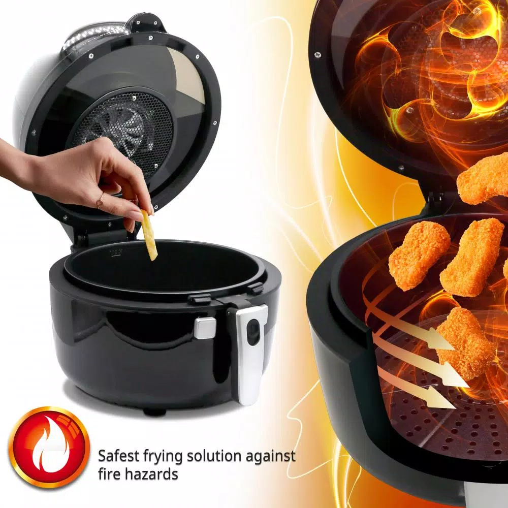 NutriChef 6.8 Qt Air Fryer Countertop Convection Oven with Digital LCD Display