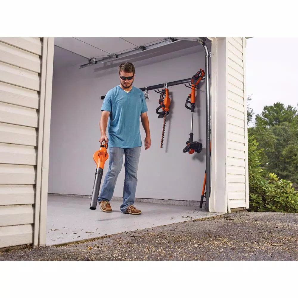 Black+Decker 22 in. 20V Max Cordless Hedge Trimmer Kit with (2) 1.5Ah Batteries, Charger, and Bonus Blower
