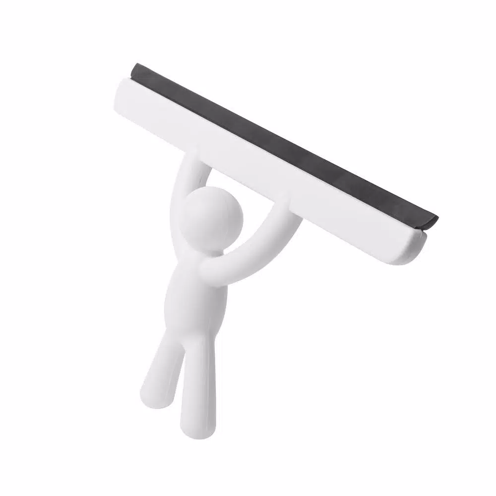 Umbra Buddy Shower Squeegee with Suction Cup, White