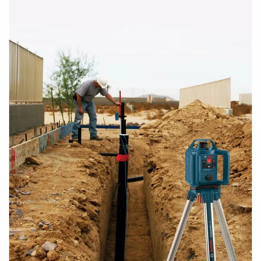 Bosch Factory Reconditioned 800 ft. Self-Leveling Rotary Laser Level Kit (5-Piece)