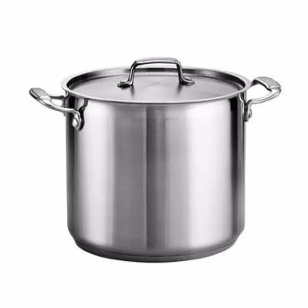 Tramontina Prima 12 Qt. Stainless Steel Tri-Ply Stock Pot with Lid