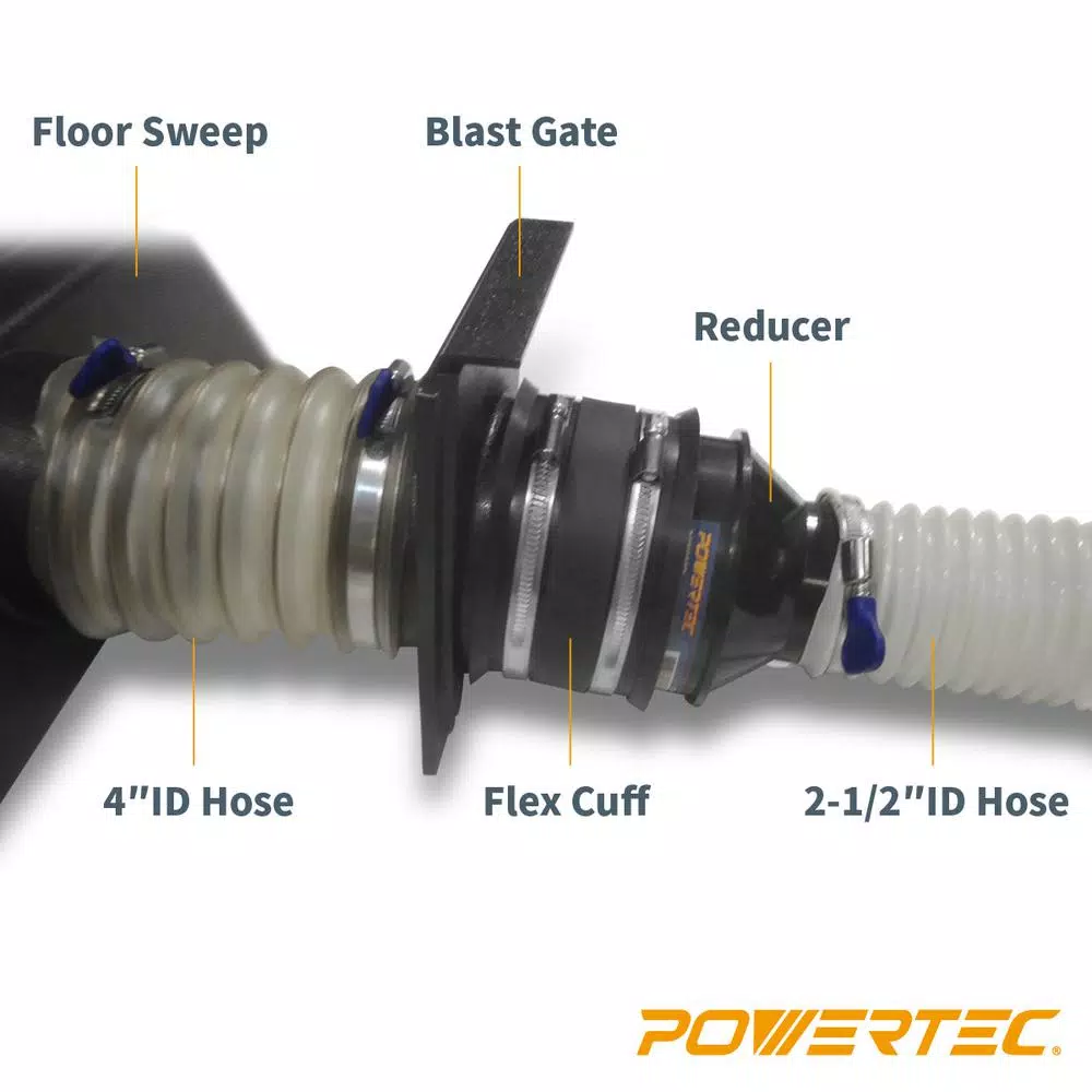 POWERTEC 21 in. Floor Sweep Dust Collection Accessory