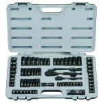 Stanley 69-Piece SAE Mechanics Tool Set with 1/4 in. & 3/8 in. Drive and FATMAX 6 ft. Tape Measure thumbnail 2