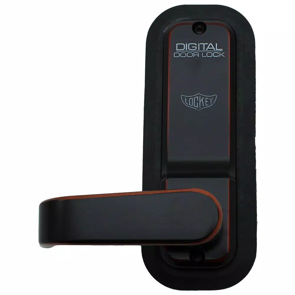 Unbranded LockeyUSA 2835 Oil Rubbed Bronze Mechanical Keyless Digital Door Lever Lock