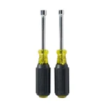 Klein Tools 2-Piece Magnetic Nut Driver Set with 3 in. Hollow Shafts and Cushion Grip Handles thumbnail 2