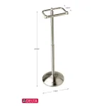Delta Greenwich Telescoping Pivoting Freestanding Toilet Paper Holder, SpotShield Brushed Nickel thumbnail 7