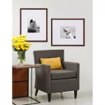 DesignOvation Gallery Wood Picture Frame Set of 2, Walnut Brown, 16x20 in. Matted to 8x10 in. thumbnail 6