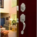 Defiant Springfield Satin Nickel Entry Door Handleset with Hartford Knob thumbnail 2