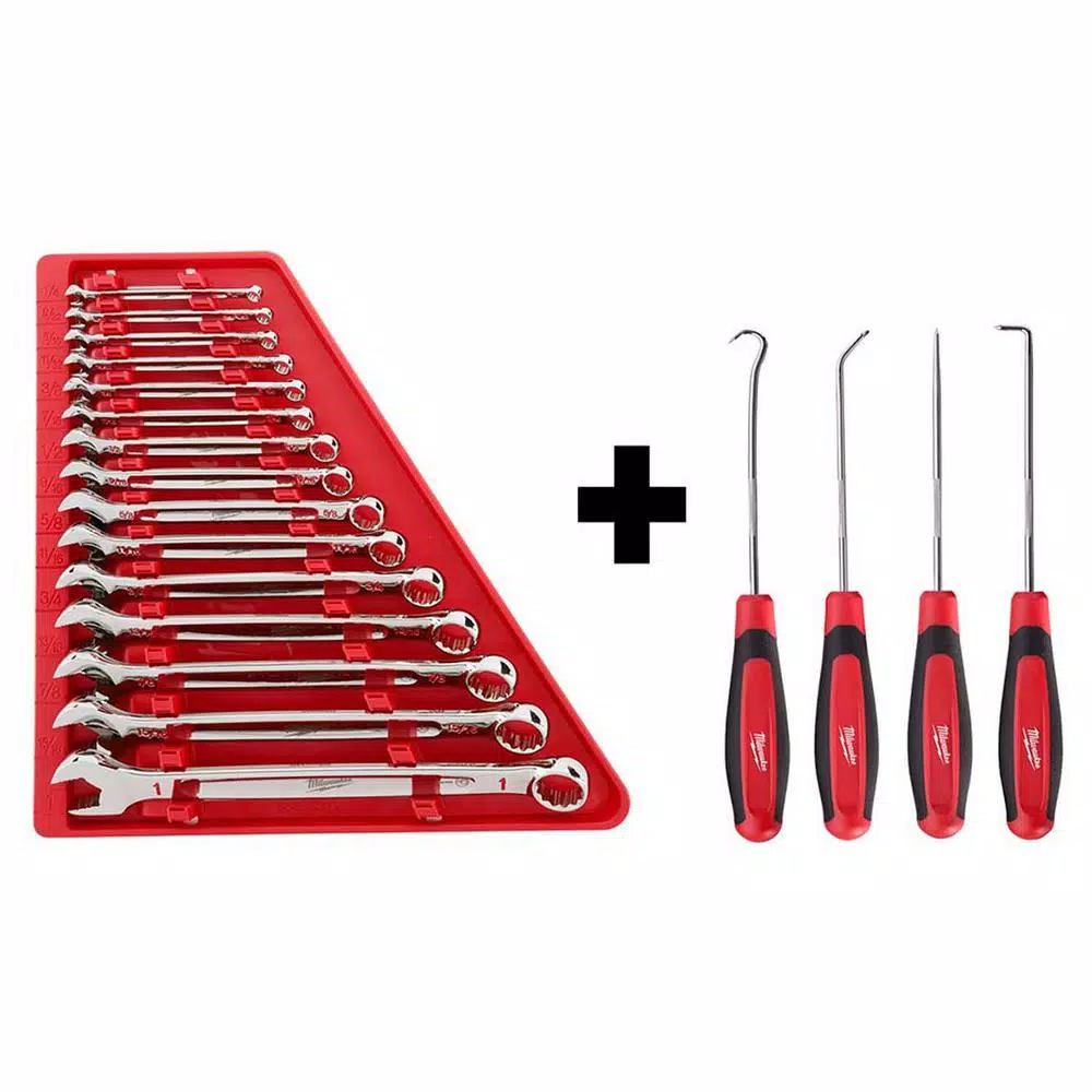 Milwaukee 19-Piece SAE Wrench and Hook and Pick Tool Set