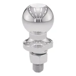 CURT 2-Inch Trailer Hitch Ball, 3,500 lbs Capacity, 3/4" x 1-3/4" Shank, Chrome Finish thumbnail 1