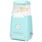 Nostalgia Aqua Hot Air Popcorn Maker, 1040W Countertop Popcorn Popper with LED Power Gauge thumbnail 1