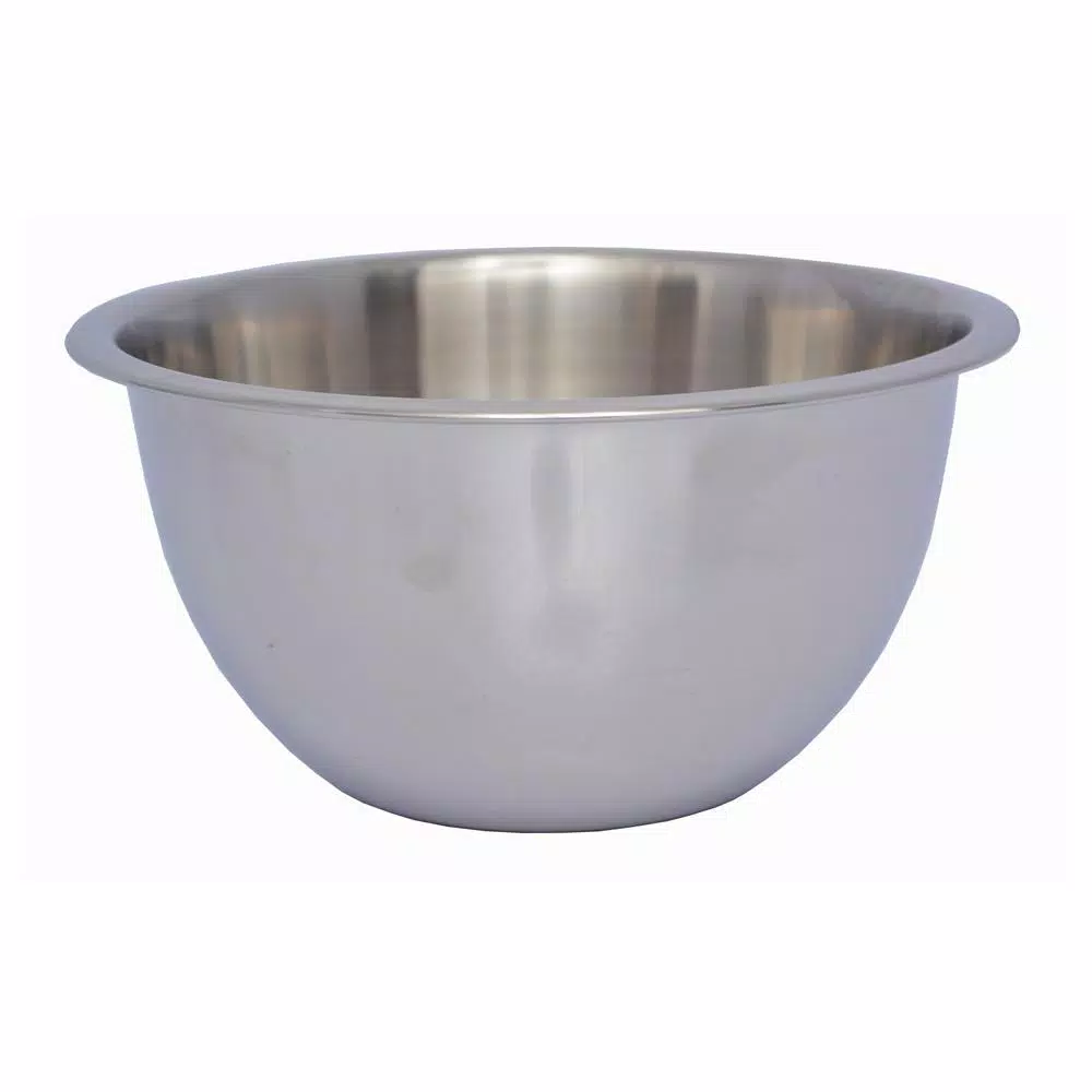 Unbranded 1.25 Qt. Stainless Steel Mixing Bowl with Matte Finish and Extended Rim