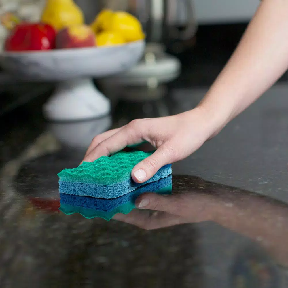 O-Cedar Multi-Use No Scratch Scrunge Scrubber Sponge, 4-Pack