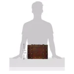 Vintiquewise Antique Style Small Wooden Treasure Box - Rustic Decorative Suitcase with Handle thumbnail 5