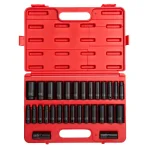 SUNEX TOOLS Sunex 5153DD 1/2 in. Drive 29-Piece Metric Double Deep Impact Socket Set thumbnail 1
