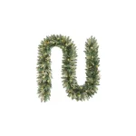 Home Accents Holiday Home Holiday Accents 9 ft. Mayfield Pre-lit LED Artificial Balsam Fir Garland with 50 Warm White Micro Dot Lights thumbnail 1