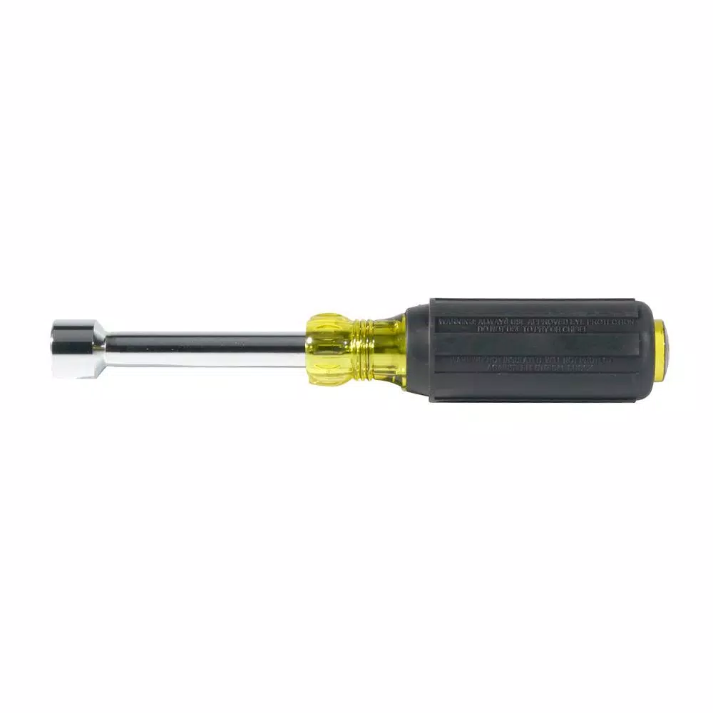 Klein Tools 1/2 in. Nut Driver with 3 in. Hollow Shaft and Cushion Grip Handle