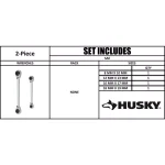 Husky 2-Piece Metric Quad Drive 4-in-1 Reversible Ratcheting Wrench Set thumbnail 5