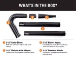 RIDGID 2-1/2 in. Gutter Cleaning Accessory Kit for Wet/Dry Shop Vacuums thumbnail 2