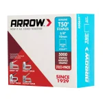 Arrow T50 3/8 in. Leg x 3/8 in. Crown Galvanized Steel Staples, 5000-Pack thumbnail 7