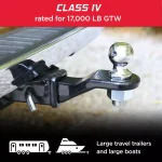 TowSmart 17,000 lb. Capacity 2 in. Drop Forged Steel Ball Mount thumbnail 6