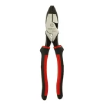 Southwire 9 in. Hi-Leverage Side Cutting Pliers with Crimp Die and Fish Tape Puller thumbnail 1