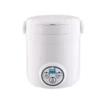 Aroma 3-Cup Mini Rice Cooker with Non-Stick Pot, White thumbnail 1
