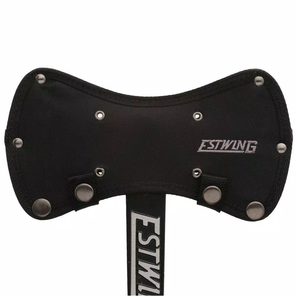 Estwing Black Eagle Double Bit Axe with Leather Grip, Forged American Steel