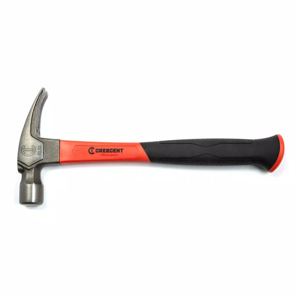 Crescent 20 oz. Fiberglass Rip Claw Hammer with Polished Forged Steel Head