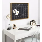 DesignOvation Calter Magnetic Chalkboard Monthly Calendar Memo Board - Modern Framed Wall Organizer thumbnail 5