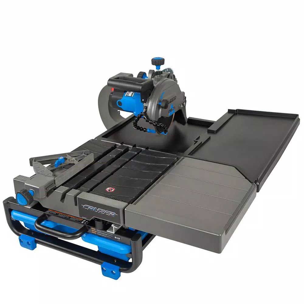 Delta Cruzer 7 in. Wet Tile Saw with Portable Folding Stand, 13 Amp, 24 in. Rip Capacity
