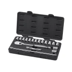 GEARWRENCH 1/2 in. Drive 18-Piece Metric Ratchet and Socket Set, Chrome Vanadium Steel thumbnail 3