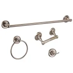 Design House San Martin 4-Piece Bathroom Hardware Accessory Kit, Satin Nickel thumbnail 1