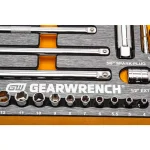 GEARWRENCH 94-Piece Metric and SAE Mechanics Hand Tool Set with EVA Socket Tray thumbnail 8