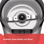 Black+Decker 4 oz. Silver Electric Blade Coffee Grinder thumbnail 5