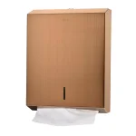 Alpine Industries Brushed Copper Stainless Steel C-Fold & Multi-Fold Paper Towel Dispenser thumbnail 1