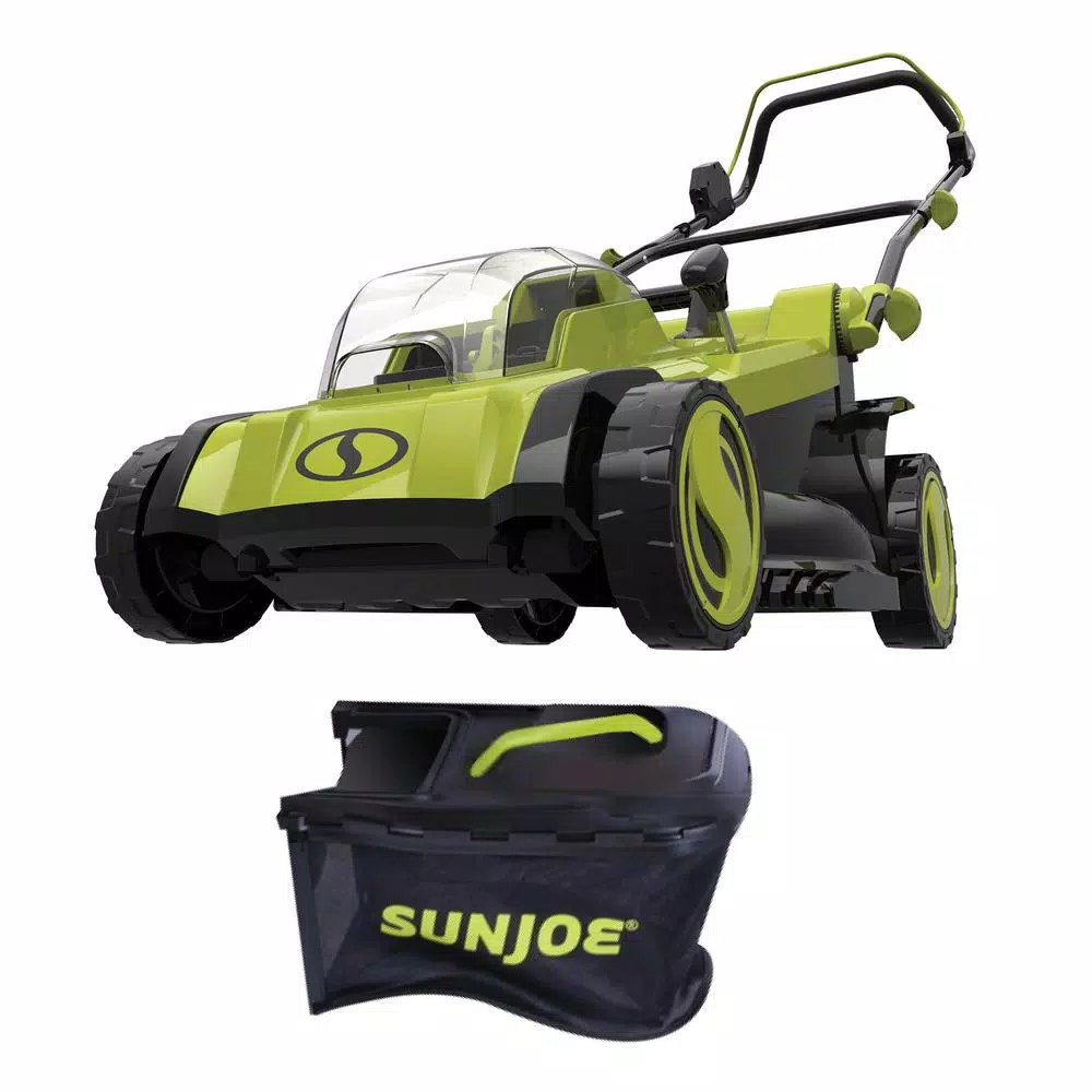 Sun Joe 17 in. 48V iON+ Cordless Electric Walk Behind Push Lawn Mower (Tool Only)