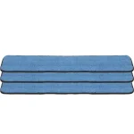 Zwipes 36 in. Blue Microfiber Looped Flat Mop Refill Pads, Damp/Dry Use (3-Pack) thumbnail 2