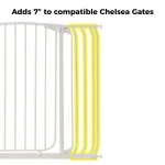 Dreambaby 7 in. Gate Extension for Chelsea Extra Tall Child Safety Gates, White thumbnail 2