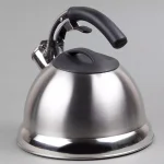 Creative Home Avalon 12-Cup Stainless Steel Whistling Tea Kettle with Lever Pour System, Silver thumbnail 4