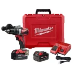 Milwaukee M18 18V Brushless Cordless 1/2 in. Compact Hammer Drill/Driver Kit w/ Two 4.0Ah Batteries and Case thumbnail 1