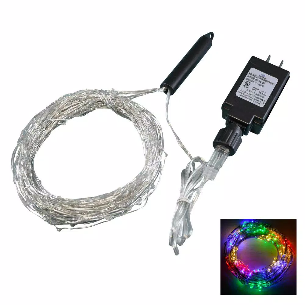 LUMABASE 300-LED Multi-Color Micro Dot Fairy String Lights, Multi-Strand Waterproof Wire