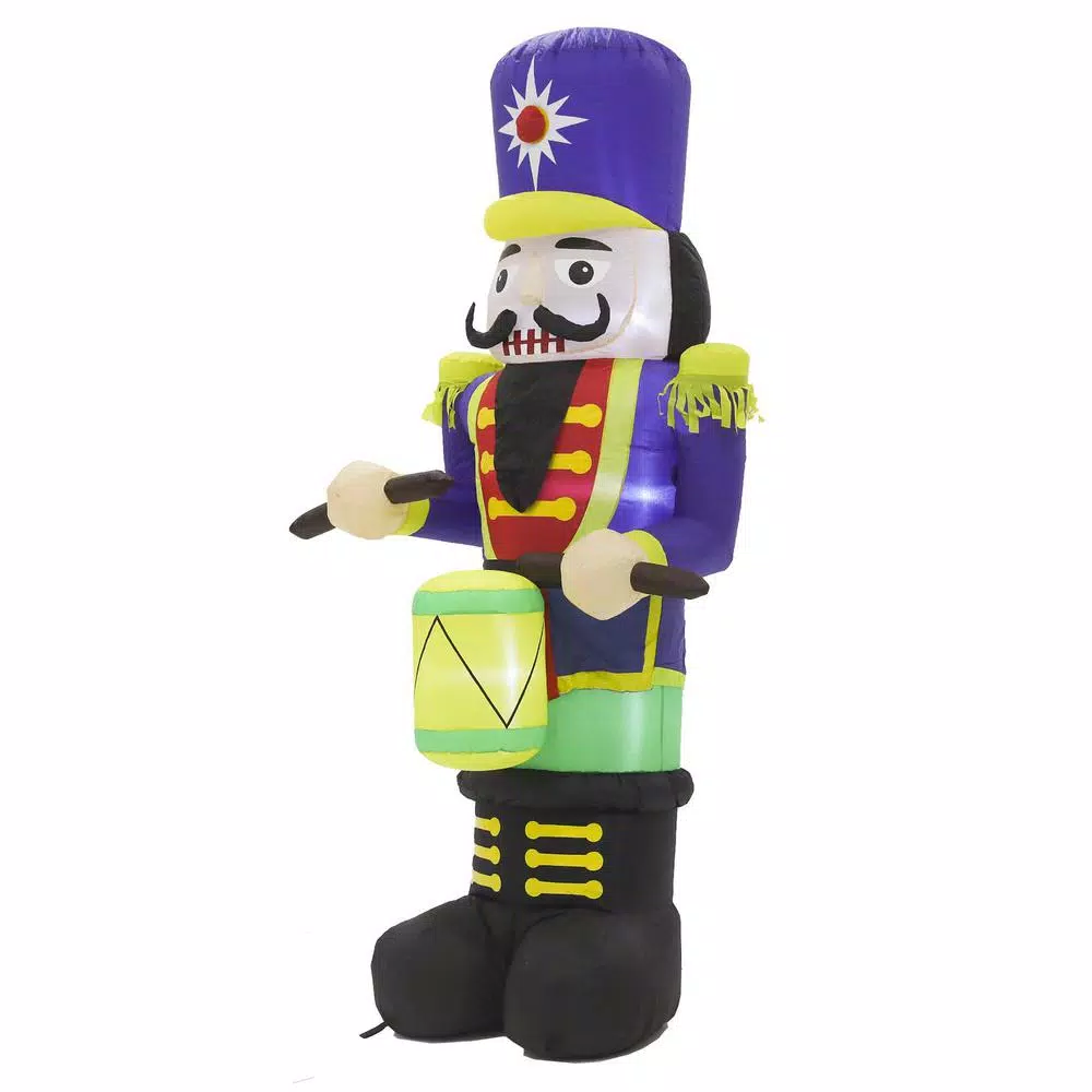Luxen Home 7 ft. Nutcracker Drummer LED Lighted Holiday Inflatable