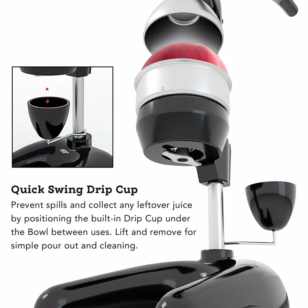 Tribest MJP-105 Stainless Steel XL Manual Juice Press for Pomegranate and Citrus, Black