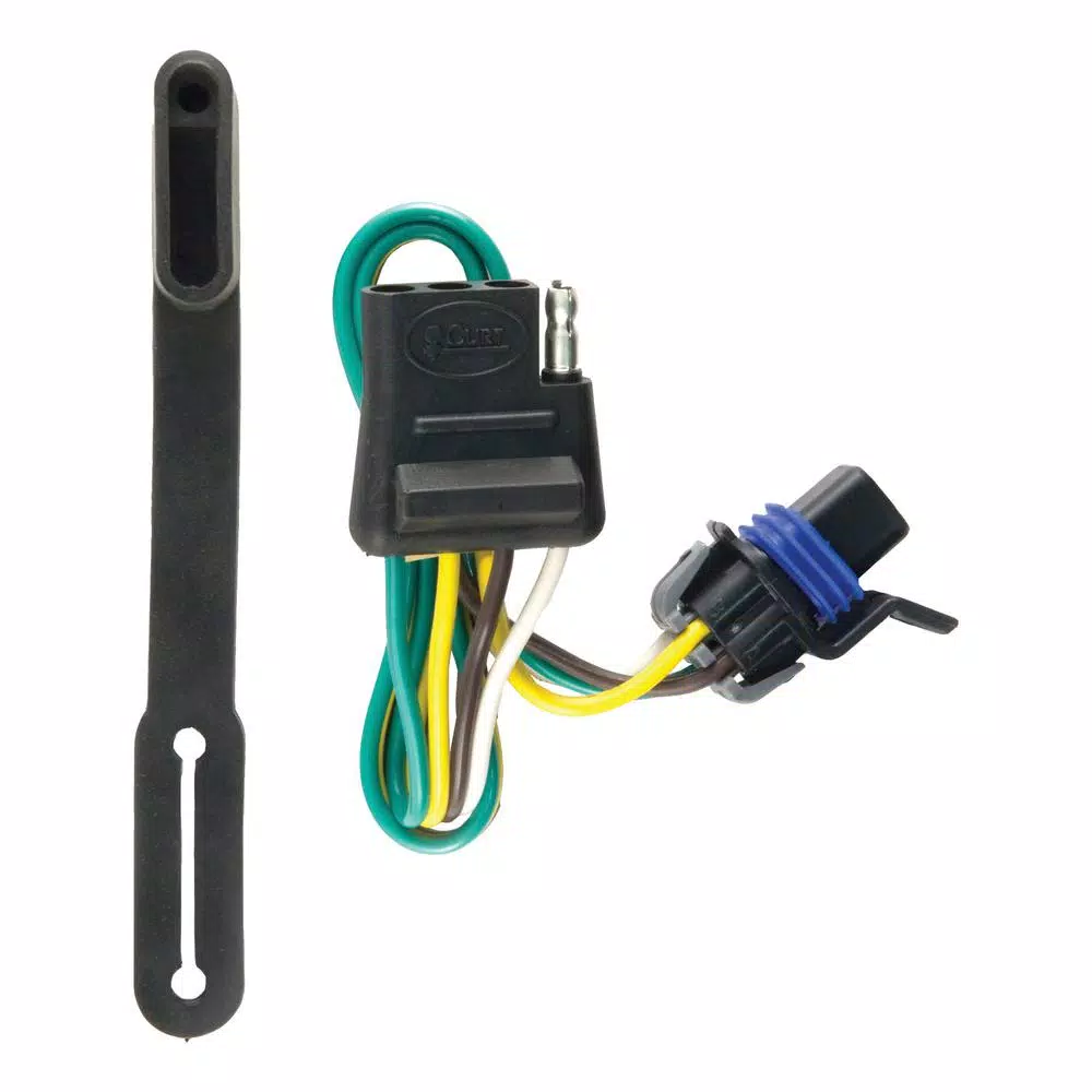 CURT Custom Vehicle-Trailer Wiring Harness, 4-Way Flat, for Cadillac SRX (OEM Tow Package Required)