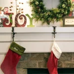 Village Lighting Company Adjustable Metal Mantle Stocking Hanger and Garland Hook, Brown thumbnail 5