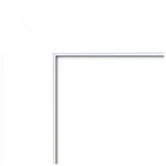 Amanti Art Corvino 25 in. Square White Matte Wood Framed Beveled Edge Bathroom Vanity Mirror thumbnail 3